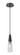 Downtown Urban One Light Mini Pendant in Matte Black (405|3221PBKG3223CL)