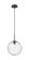 Downtown Urban One Light Mini Pendant in Matte Black (405|3211PBKG32012CLBK)