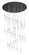 Downtown Urban 31 Light Pendant in Polished Nickel (405|160BKB31PPNG43412CL)