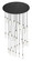 Downtown Urban 31 Light Pendant in Matte Black (405|160BKB31PBKG43412DE)