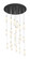 Downtown Urban 21 Light Pendant in Brushed Satin Nickel (405|148BKB21PSNG43412WH)