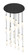 Downtown Urban 21 Light Pendant in Matte Black (405|148BKB21PBKG43412WH)