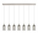Downtown Urban Seven Light Linear Pendant in Polished Nickel (405|127B7PPNG4347SM)