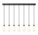Downtown Urban Seven Light Linear Pendant in Matte Black (405|127B7PBKG4347WH)