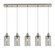 Downtown Urban Five Light Linear Pendant in Brushed Satin Nickel (405|125B5PSNG4347SM)