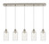 Downtown Urban Five Light Linear Pendant in Brushed Satin Nickel (405|125B5PSNG4347CL)