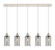 Downtown Urban Five Light Linear Pendant in Polished Nickel (405|125B5PPNG4347SM)