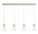 Downtown Urban Four Light Linear Pendant in Polished Nickel (405|124B4PPNG4347CL)