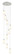 Downtown Urban Nine Light Pendant in Polished Nickel (405|119B9PPNG4347WH)