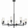 Velestino Eight Light Chandelier in Black (12|52680BK)