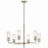 Velestino Six Light Chandelier in Polished Nickel (12|52679PN)