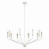 Armand Ten Light Chandelier in White (12|52348WH)