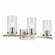 Crosby Three Light Bath in Brushed Nickel (12|45497NICLR)