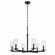 Crosby Six Light Chandelier in Black (12|44013BK)