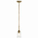 Shailene One Light Mini Pendant in Natural Brass (12|43674NBRCLR)