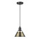 Orwell One Light Mini Pendant in Matte Black (62|3306SBLKAB)