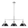 Orwell Three Light Linear Pendant in Chrome (62|3306LPCHBLK)