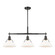 Orwell Three Light Linear Pendant in Matte Black (62|3306LPBLKOP)
