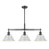 Orwell Three Light Linear Pendant in Matte Black (62|3306LPBLKDB)