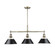 Orwell Three Light Linear Pendant in Aged Brass (62|3306LPABBLK)