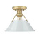 Orwell One Light Flush Mount in Brushed Champagne Brass (62|3306FMBCBDB)