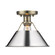 Orwell One Light Flush Mount in Aged Brass (62|3306FMABCH)