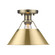 Orwell One Light Flush Mount in Aged Brass (62|3306FMABBCB)