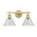 Orwell Two Light Bath Vanity in Brushed Champagne Brass (62|3306BA2BCBDB)