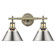 Orwell Two Light Bath Vanity in Aged Brass (62|3306BA2ABPW)