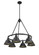 Orwell Six Light Chandelier in Matte Black (62|33066BLKBLK)