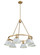 Orwell Six Light Chandelier in Brushed Champagne Brass (62|33066BCBDB)