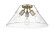 Orwell Three Light Flush Mount in Aged Brass (62|33063FMABCLR)