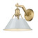 Orwell One Light Wall Sconce in Brushed Champagne Brass (62|33061WBCBDB)