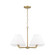 Parson Four Light Chandelier in Matte Brass (65|453242MA)