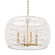 Ellie Four Light Chandelier in Modern Brushed Gold (62|68084MBGWR)