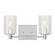 Parker Two Light Wall / Bath in Chrome (1|GLV1032ENCH)