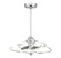Hydra LED Fan D'Lier in Polished Chrome (51|24FD94511)