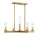 Carina Five Light Chandelier in Warm Brass (51|126345322)