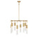 Chelsea Eight Light Chandelier in Warm Brass (51|113668322)