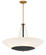 Bax Five Light Pendant in Sand Coal and Soft Brass (7|1705781)