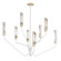 Regent LED Chandelier in Light French Gray / Natural Aged Brass (16|16178CLLFGNAB)
