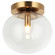 BULBUS One Light Ceiling Mount in Aged Gold Brass (423|X38101AG)