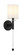 FAIRBURN One Light Wall Sconce in Matte Black (423|S00801MB)