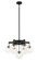 BULBUS Seven Light Pendant in Matte Black (423|C38107MB)