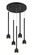 LUMENAGIO Five Light Chandelier in Matte Black (423|C35405MB)