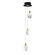 Pebble LED Pendant in Black / Polished Gold (86|E11073122BKPG)