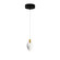 Pebble LED Pendant in Black / Polished Gold (86|E11071122BKPG)