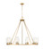 Titus Ten Light Chandelier in Modern Gold (224|82610MGLD)