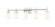 Cadoc Five Light Vanity in Chrome (224|6225VCH)