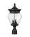 Davina Three Light Outdoor Post Mount Fixture in Black (224|5016PHMRBK)